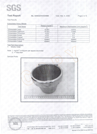 LFGB test report for 0.75L ice bucket