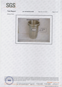 LFGB certificates for Wine Cooler