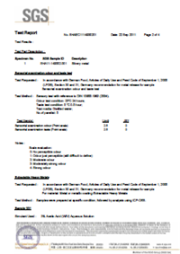 FDA test report for martini shaker