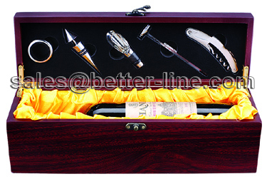 wine set for single bottle