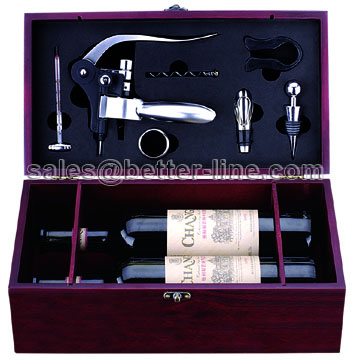 wine set for double bottles