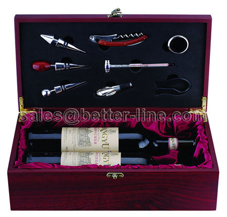 wine set for double bottles