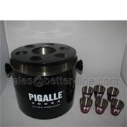 10L BUCKET WITH OVER AND 6PCS SHOT GLASS