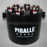 10L BIG BUCKET WITH 6PCS SHOT GLASS