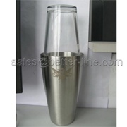 800ML METAL CUP WITH 450ML GLASS